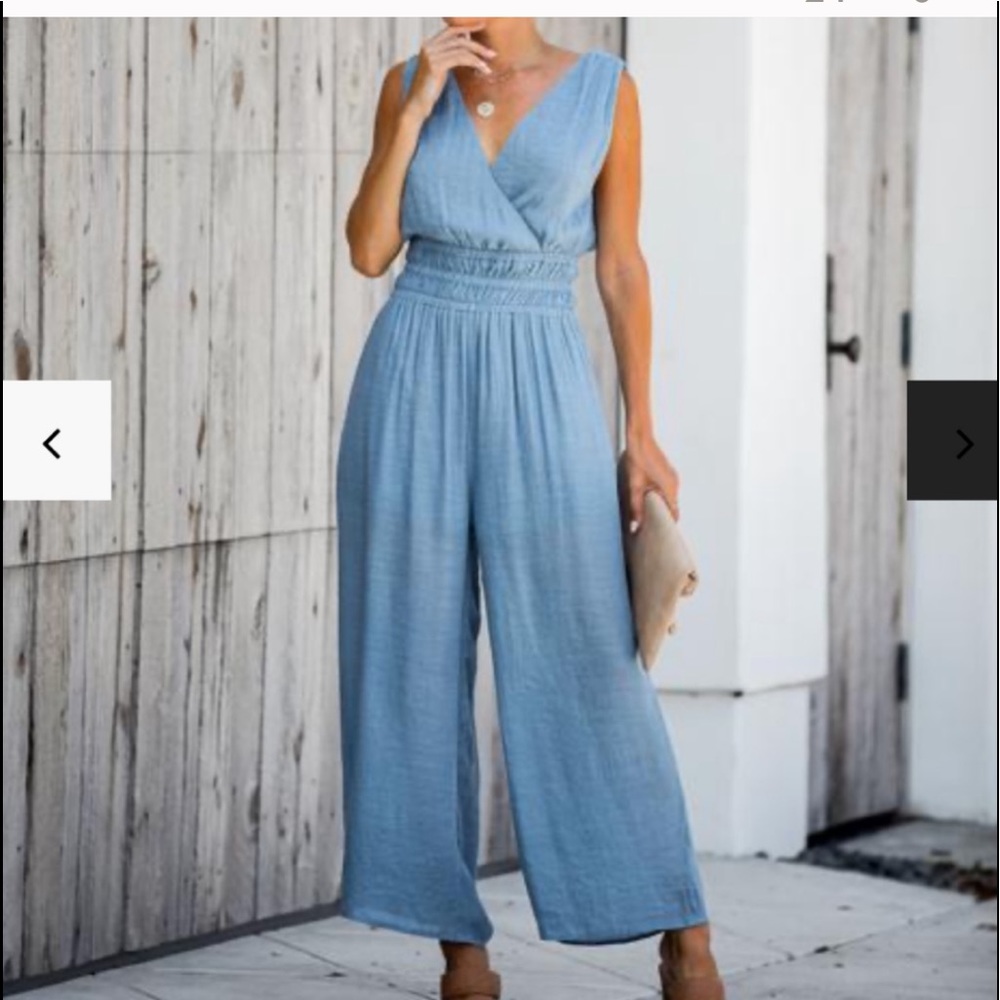 Smocked Jumpsuit (NWOT)